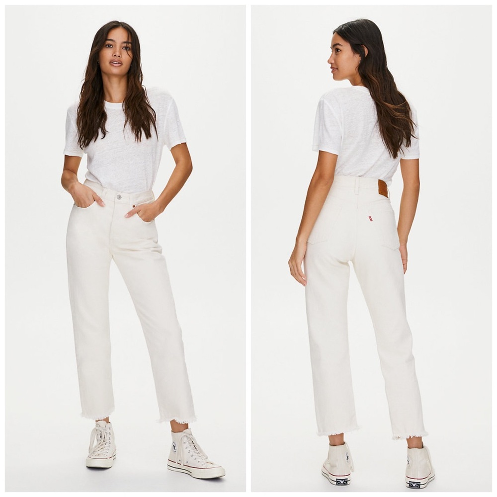 NEW Levi’s 501 Original Cropped Ankle Mom Jeans 30 - Picture 2 of 8